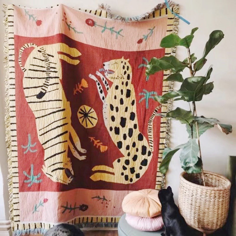 Red tiger online blanket