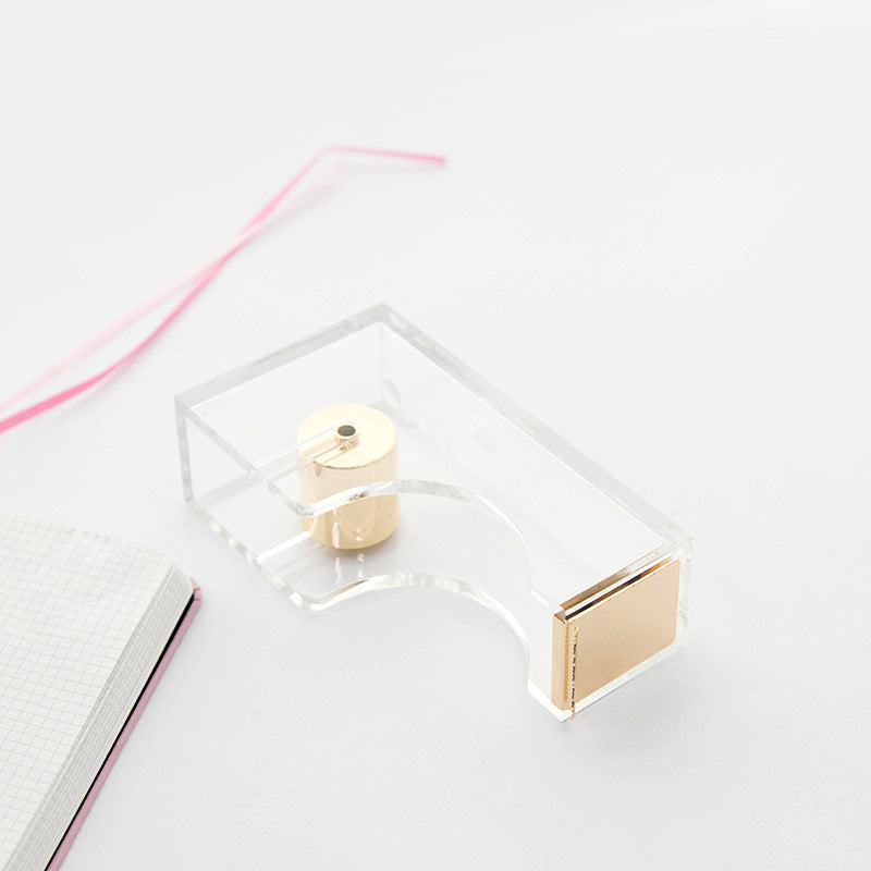 Acrylic Transparent Tape Holder Cutter - Starhauz.com