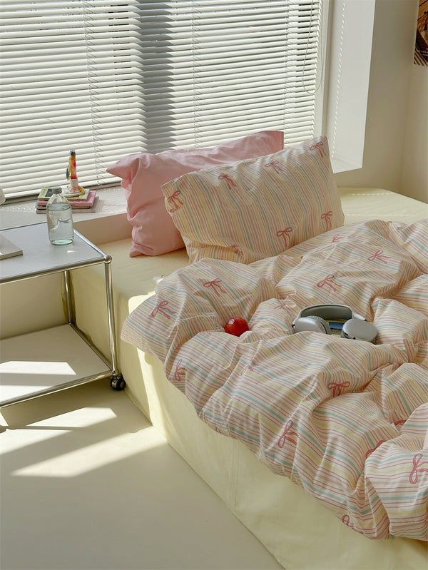 Pastel Ribbon Bliss Bedding Set