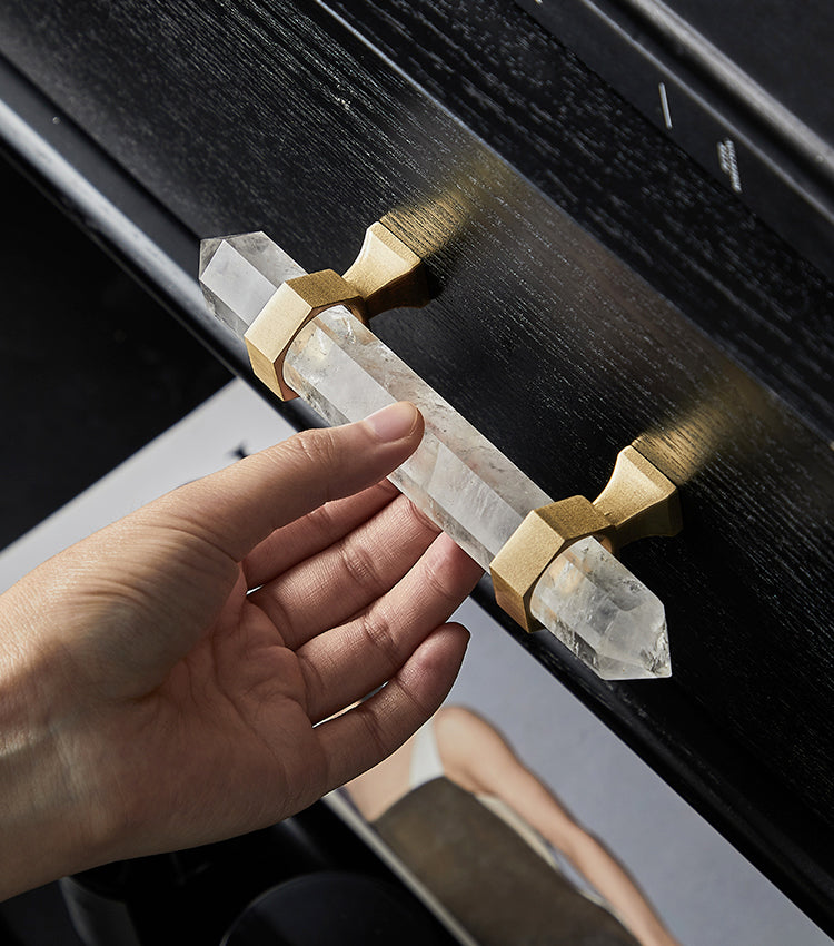 Luxury Natural Crystal Cabinet Handle - Starhauz.com