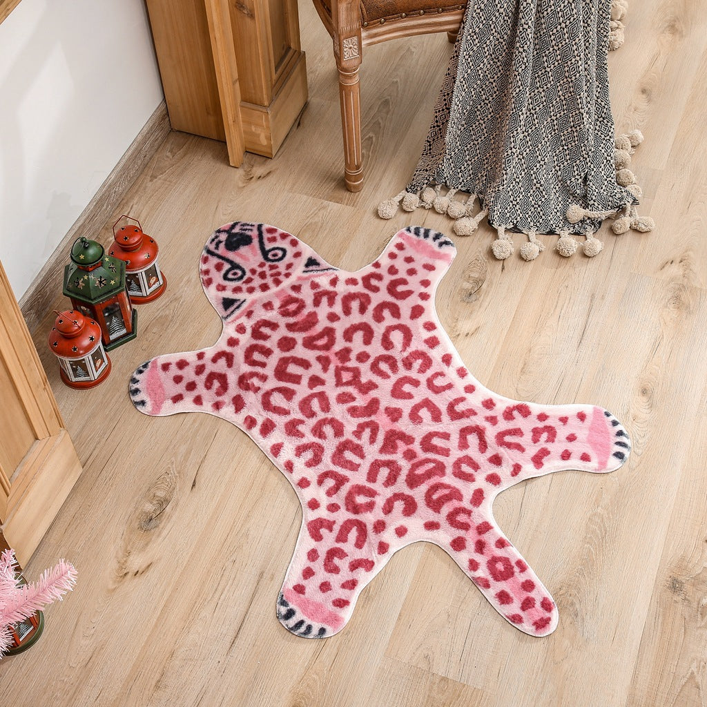 Pink Leopard Print Rugs - Starhauz.com