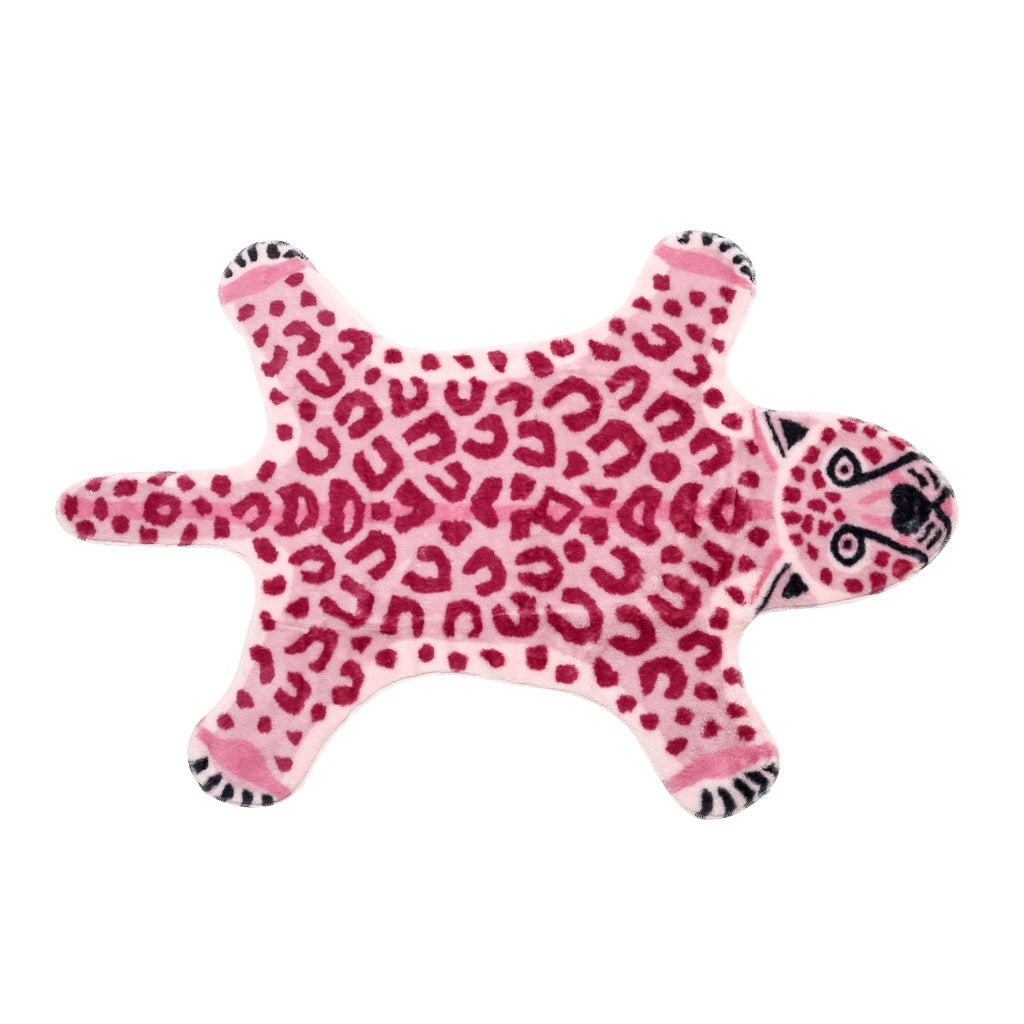 Pink Leopard Print Rugs - Starhauz.com