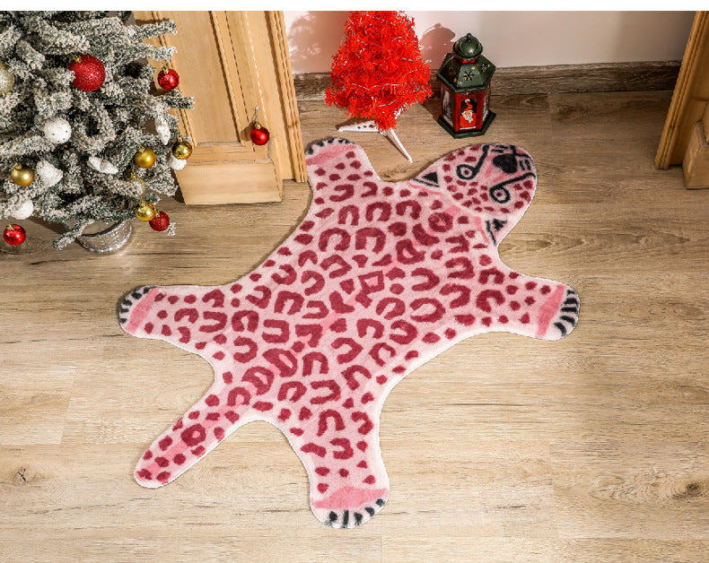 Pink Leopard Print Rugs - Starhauz.com